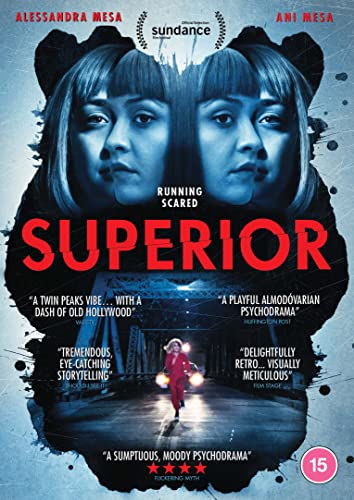 DVD cover for “Superior” featuring two women and a figure running.