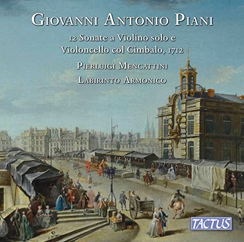 CD cover: 18th-century Parisian street scene with text and logos.