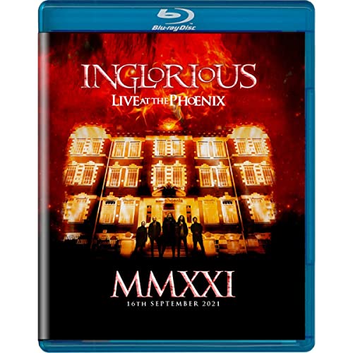 Blu-ray cover for "Inglorious - Mmxxi Live At The Phoenix" featuring a building.