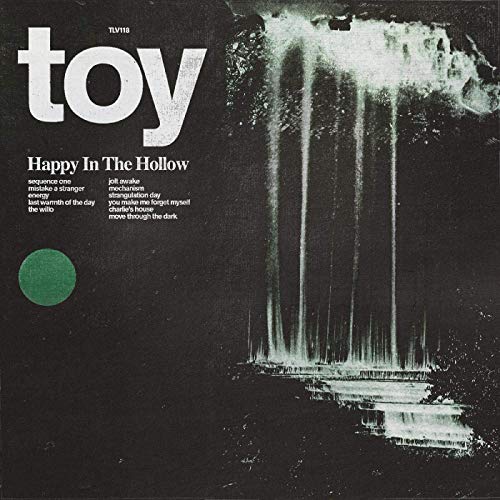 Vinyl record cover for Toy’s “Happy In The Hollow” with waterfall imagery.