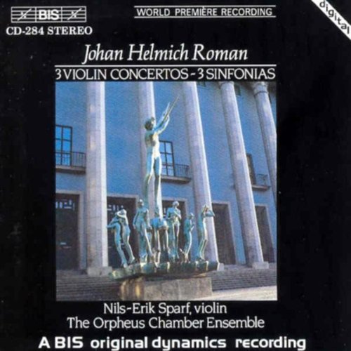 A CD cover with a blue statue and white text on a black background.