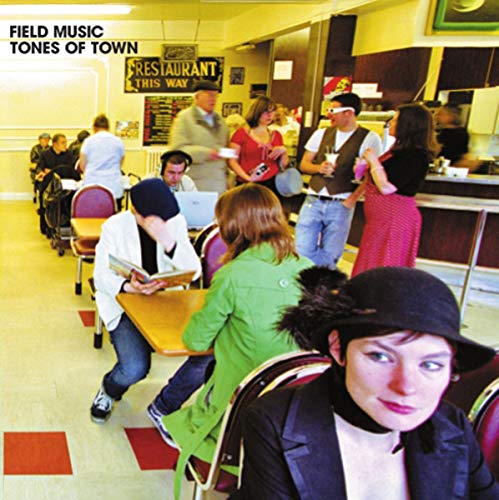 CD cover for Field Music’s “Tones of Town” featuring people in a diner.