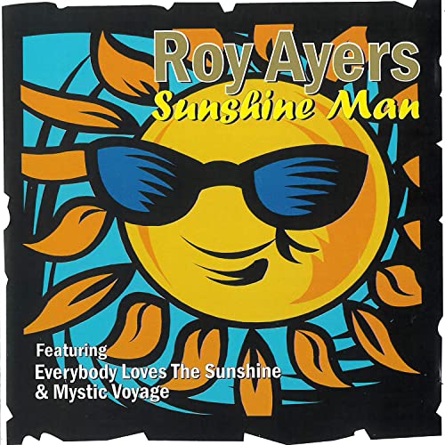 CD cover: Roy Ayers’ “Sunshine Man” with a sun graphic and sunglasses.