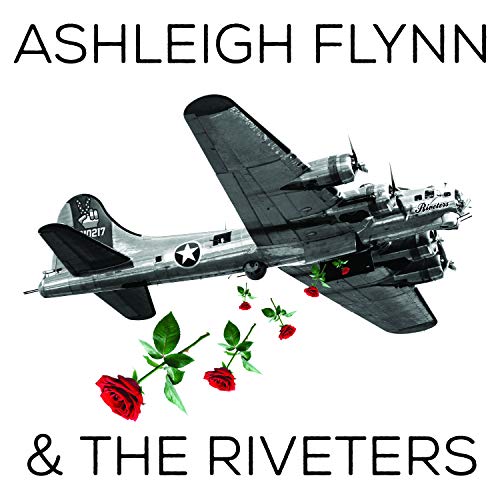 Album cover featuring a WWII bomber plane with roses falling from it on white.