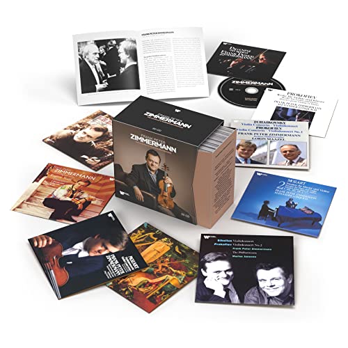 Frank Peter Zimmermann CD box set with multiple discs and inserts.