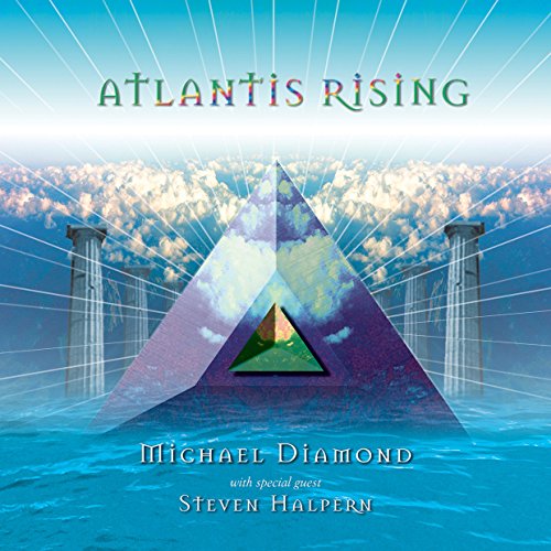 CD cover for “Atlantis Rising” by Michael Diamond, featuring a pyramid.