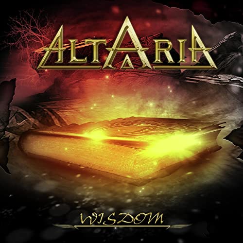 CD cover: open book with glowing light, dramatic landscape background.