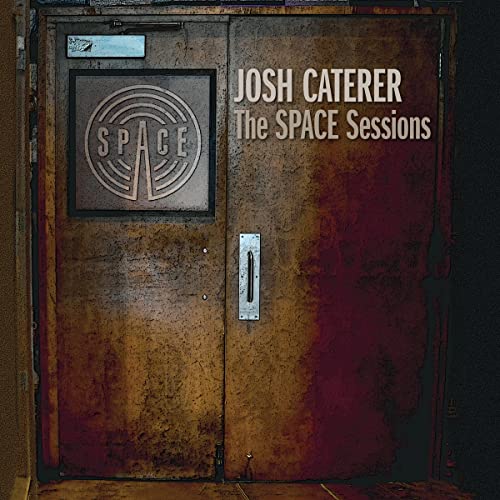 Vinyl record cover for Josh Caterer’s “The Space Sessions” against a door.