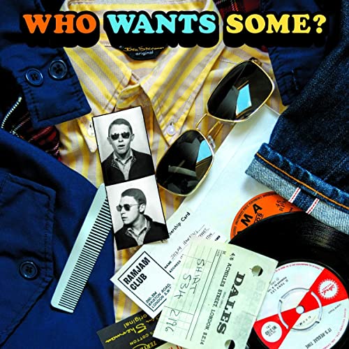 Album cover featuring a man in sunglasses, denim, and a yellow shirt.