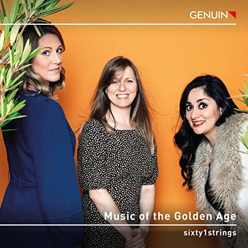 CD cover featuring three women and foliage on an orange background.