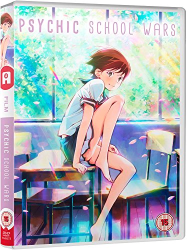 Psychic School Wars" DVD cover featuring an anime girl in a classroom.