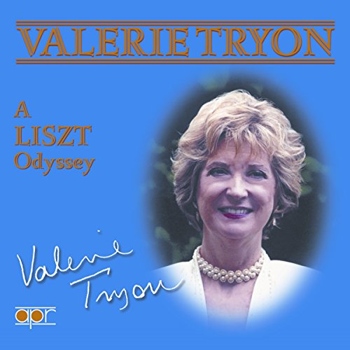 CD cover featuring portrait of pianist Valerie Tryon in blue tones.