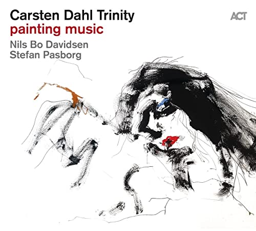 CD cover: abstract black and white brushstrokes with red accent.