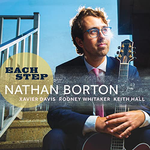 Album cover featuring Nathan Borton in a suit holding a guitar outdoors.