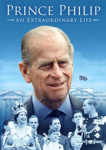 DVD cover featuring Prince Philip, with family photos and Buckingham Palace.