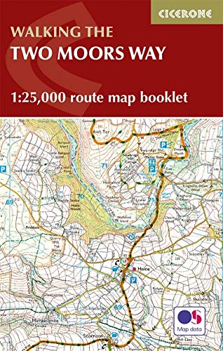 Two Moors Way Map Booklet: 1:25,000 OS Route Mapping (British Long Distance)