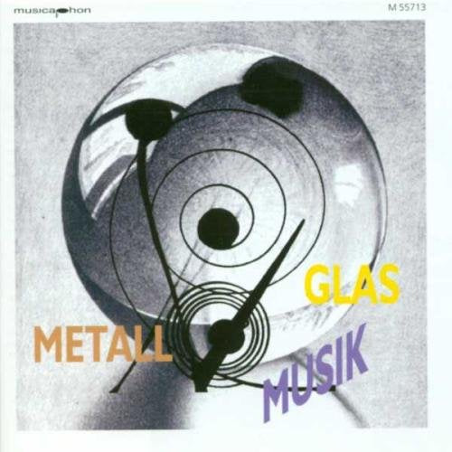 "Album cover with a black and white image of a glass object and abstract design."