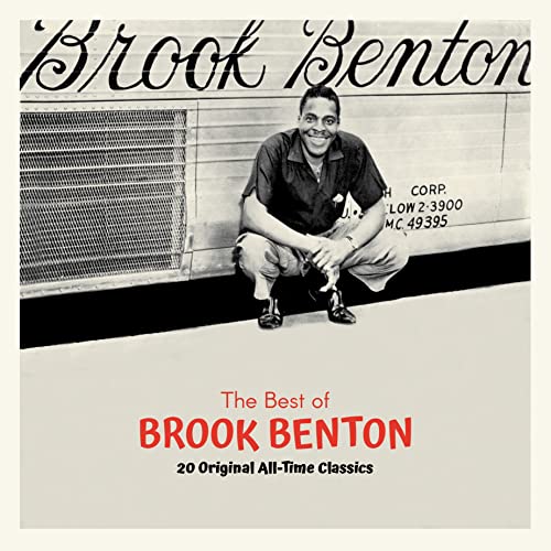 Album cover for Brook Benton’s “The Best Of” featuring a seated portrait.