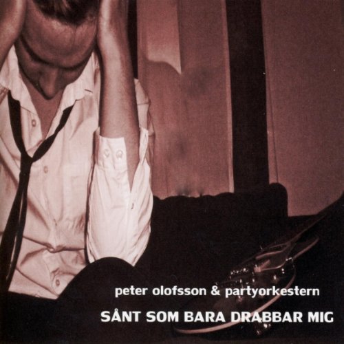 Sepia-toned CD cover with a man holding his head in his hands.