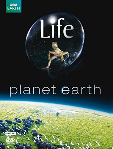 "Planet Earth & Life DVD box set cover featuring a bubble with a frog and earth imagery."
