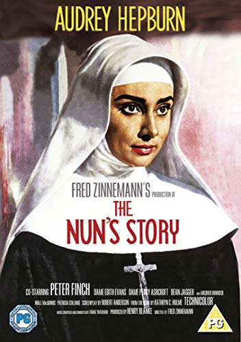 DVD cover for "The Nun's Story" featuring Audrey Hepburn in habit.