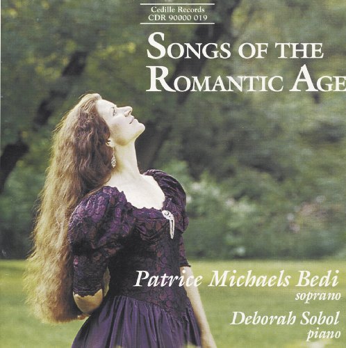 "CD cover featuring a woman in a purple dress, outdoors, with white text."