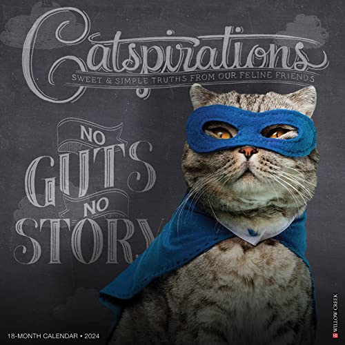 Catspirations 2024 12 X 12 Wall Calendar