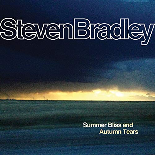 Album cover for Steven Bradley’s “Summer Bliss and Autumn Tears” with a stormy sky.