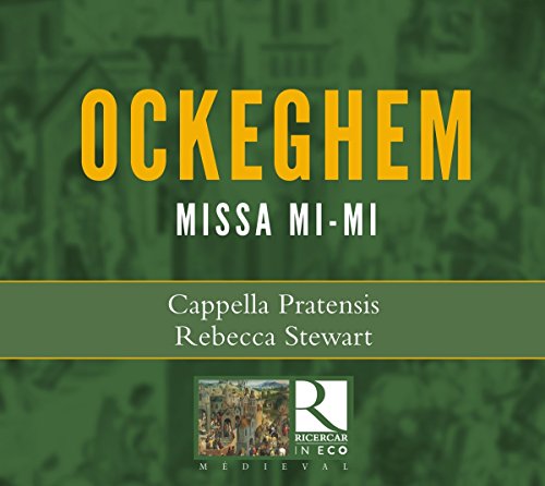 "Green album cover with 'OCKEGHEM' in yellow and 'MISSA MI-MI' in white text."