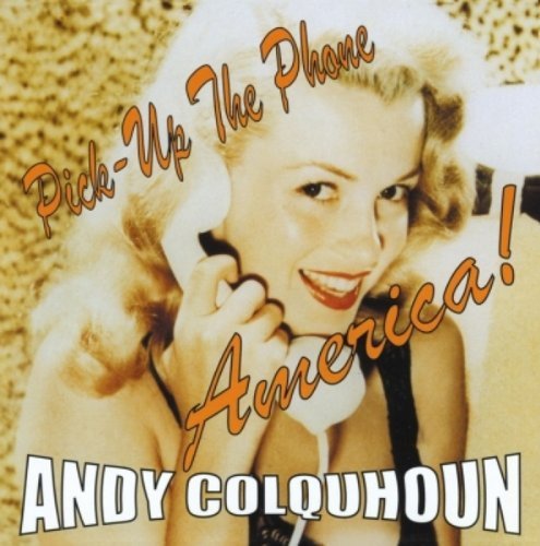CD cover: blonde woman smiling while holding a white telephone.