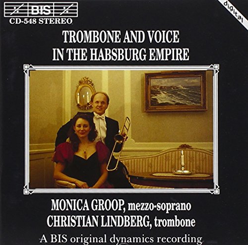 CD cover: mezzo-soprano and trombonist in a framed, ornate room.