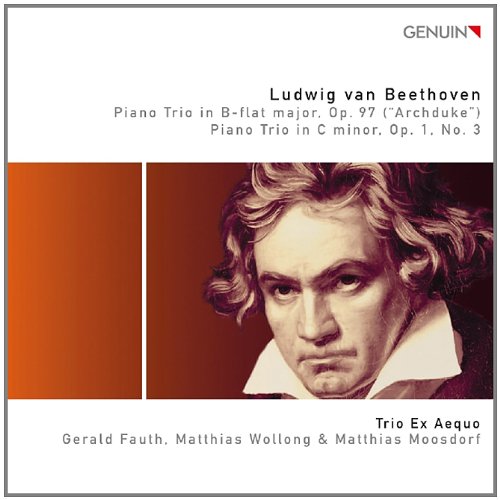 CD cover featuring a portrait of Ludwig van Beethoven and text details.