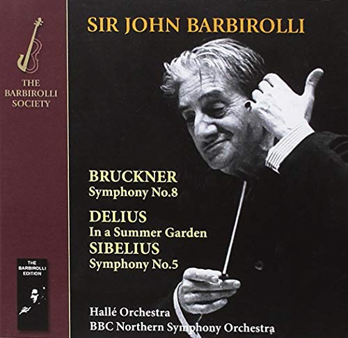 CD cover featuring black and white image of Sir John Barbirolli holding a baton.