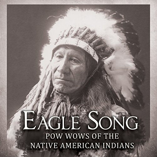 Sepia-toned portrait of a Native American man in a feathered headdress.