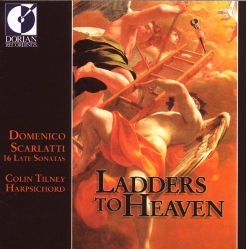 CD cover with Jacob's Ladder painting and black sidebar with orange text.