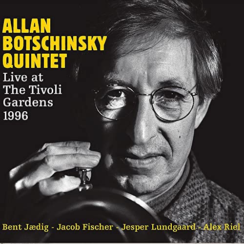 CD cover: Allan Botschinsky Quintet live album featuring a portrait.