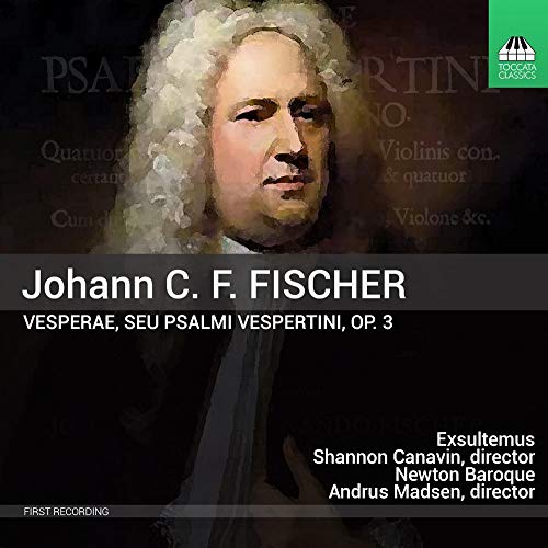 CD cover featuring a portrait of Johann C.F. Fischer with text details.