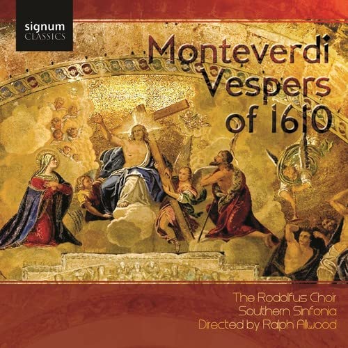CD cover for Monteverdi’s Vespers of 1610, featuring religious artwork.