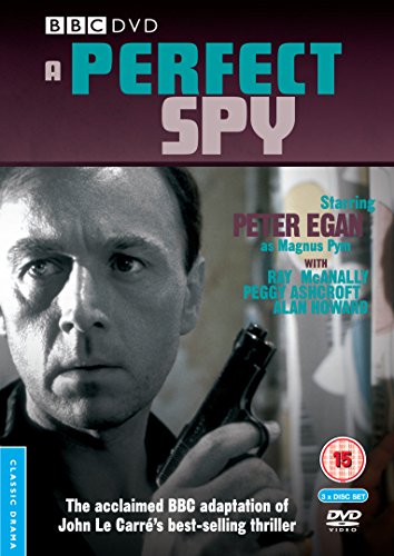 DVD cover for "A Perfect Spy" with a man holding a gun.