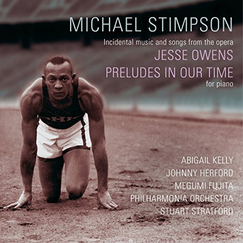 CD cover featuring athlete Jesse Owens in a starting position.