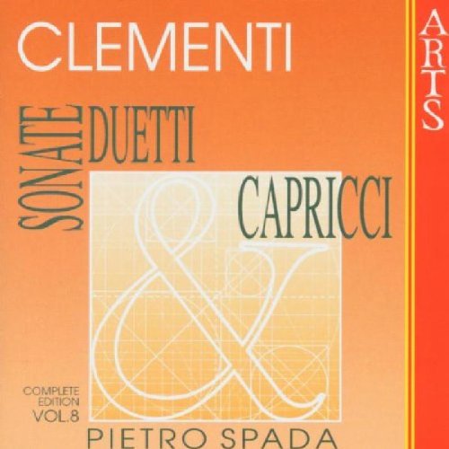 CD cover for Muzio Clementi’s Sonatas, Duets and Capriccios, Vol. 8.