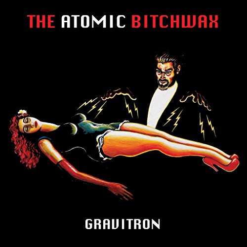 Album cover for Atomic Bitchwax’s “Gravitron” featuring illustrated figures.