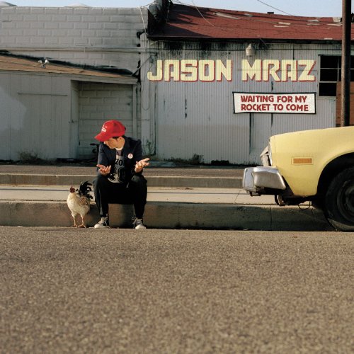"Compact disc with album cover art featuring a man and rooster on a curb."