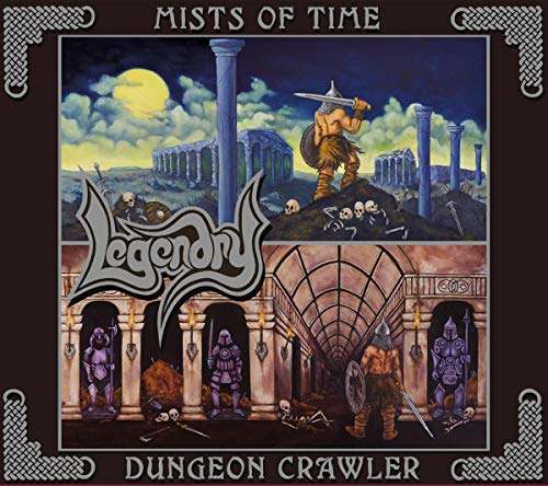 CD cover: warrior with sword amidst ruins under a full moon.
