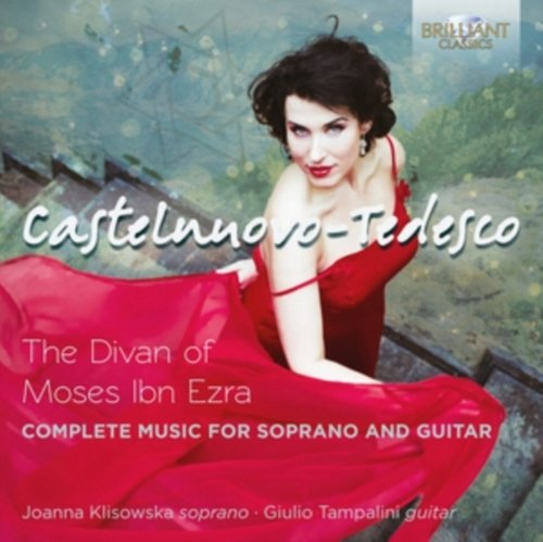 CD cover featuring a woman in a red dress on a balcony.