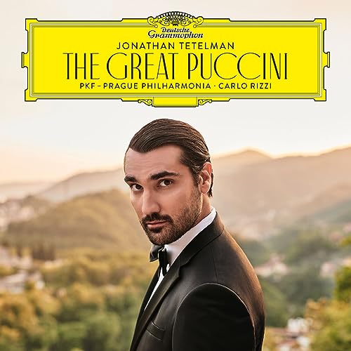 Vinyl album cover featuring tenor Jonathan Tetelman in formal wear.