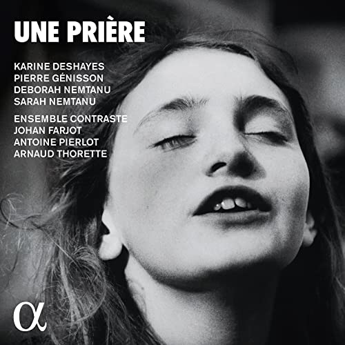 CD cover: black and white portrait of a woman with eyes closed.
