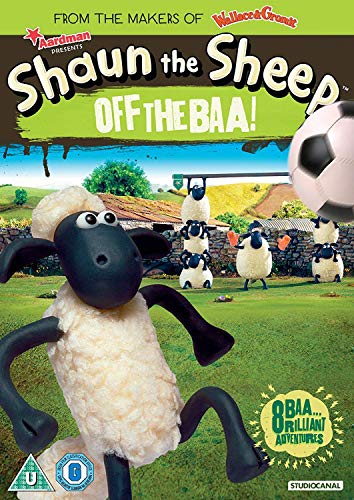 Shaun the Sheep DVD cover with Shaun and other sheep in a field.