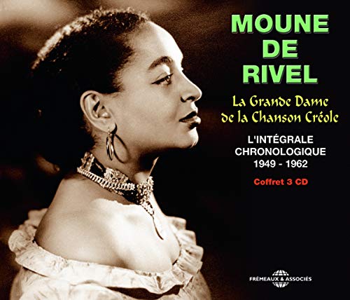 Moune De Rivel portrait on a 3CD album cover, sepia tone.