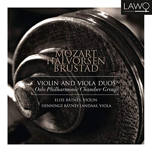 CD cover featuring a close-up of a violin scroll in grayscale.